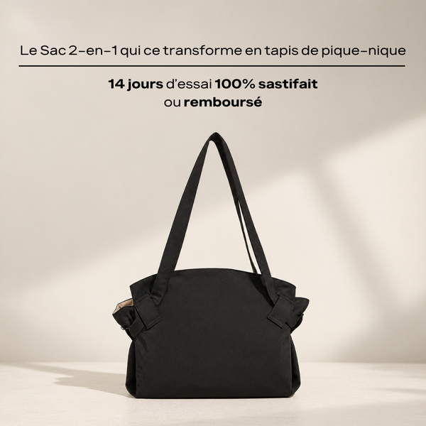 Sac fourre tout 2-en-1 tapis de pique-nique