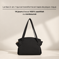 Sac fourre tout 2-en-1 tapis de pique-nique